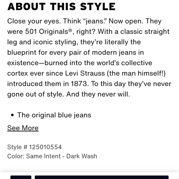 Levi's 501 Original Jeans - Picture 6 of 9